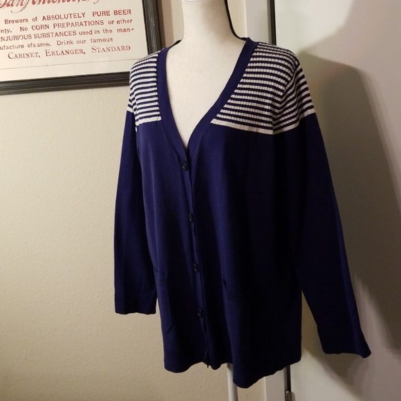 Liz Claiborne V-Neck Cardigan - Picture 8 of 8